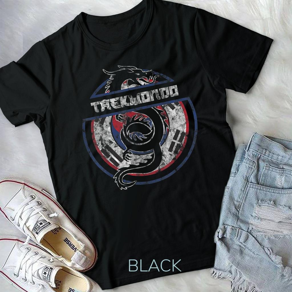 Taekwondo Shirt Martial Arts Gift Dragon Korean Flag Unisex Tshirt