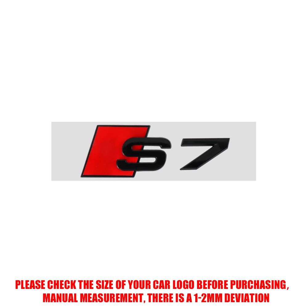 3D Metal S3 S4 S5 S6 S7 S8 Emblem Sticker Badge Decals Auto Side Body Trunk Stickers Center Cover For Audi b6 a5 a3 8p S RS5 RS8
