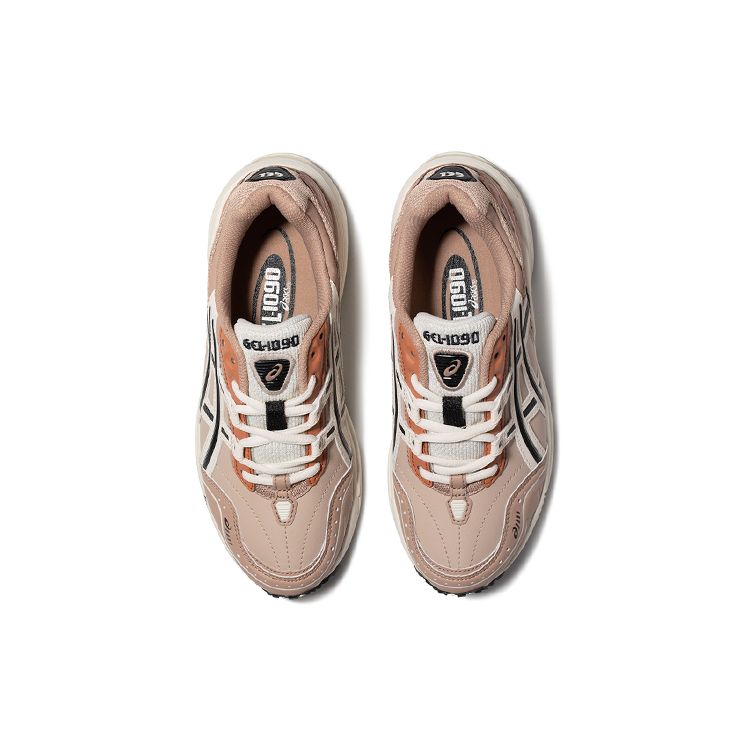 Asics Gel-1090 V1 Ткань Синтетическая кожа Модный тренд Ретро Спорт Низкий верх Повседневная обувь для образа жизни Унисекс кроссовки Кораллово-розовый 1203A243-200