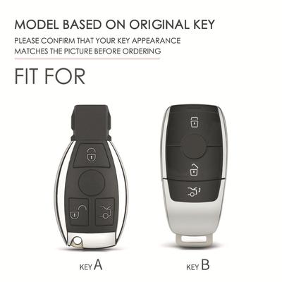 Чехол для ключа автомобиля подходит для чехла для ключа Mercedes-Benz benz, чисто ручной работы, цельный