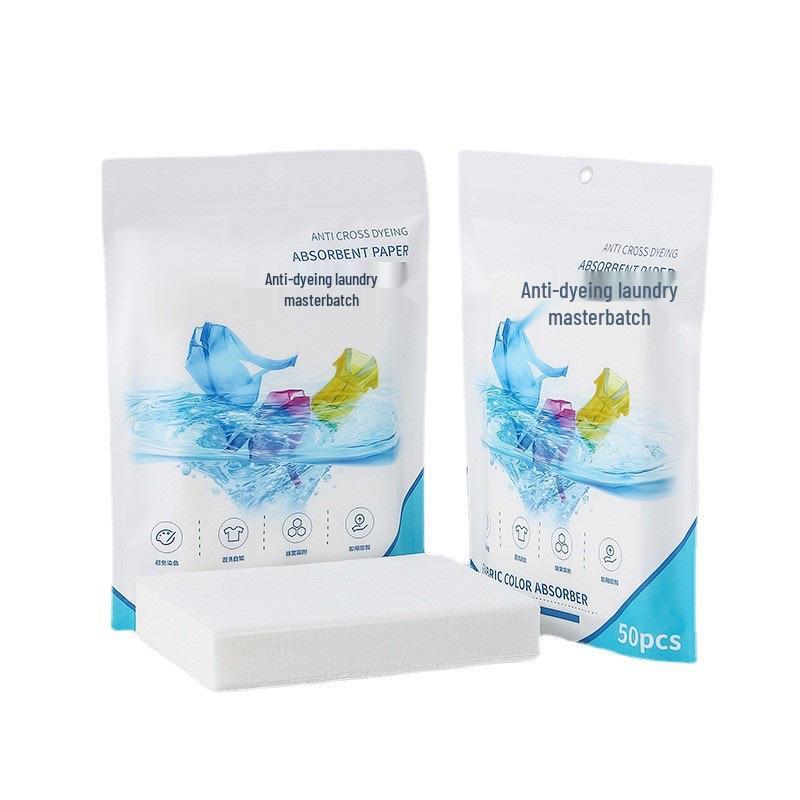 Color Absorbing Anti-Stain Laundry Sheets for Color Fixing and Dye Prevention