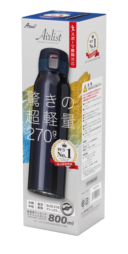 Atlas Water Cold Ultra Разобранный самый легкий класс, совместимый со спортивной грелкой, 800 мл, изолированный, с подсветкой, с пробкой, одним нажатием