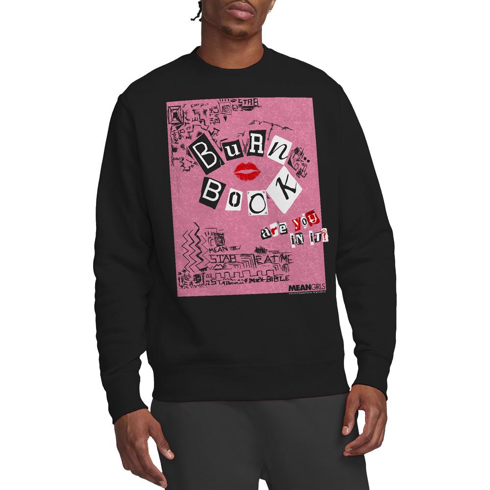 Mean Girls Unisex Adult Burn Book Sweatshirt