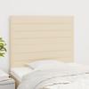 Headboard Cream 90 x 5 x 118 128 cm Fabric