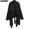 Dimanaf 2023 Plus Size Summer Women Blouse Bat Chiffon Solid Lady Tops Tunic Tees Shirt Oversize Loose Casual Clothing Green