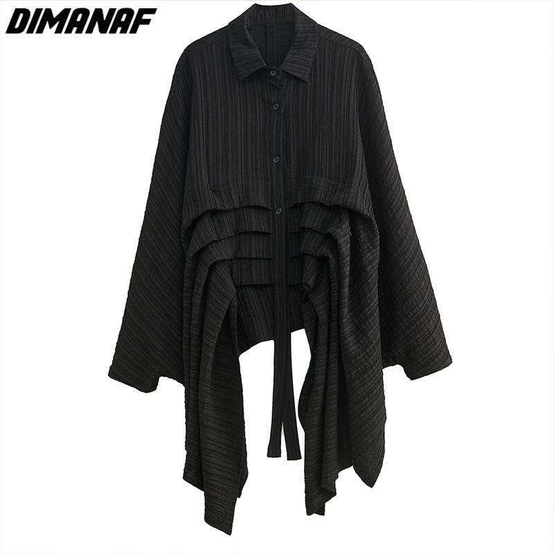Dimanaf 2023 Plus Size Summer Women Blouse Bat Chiffon Solid Lady Tops Tunic Tees Shirt Oversize Loose Casual Clothing Green