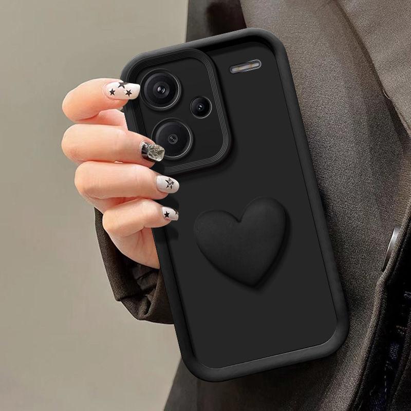 Для Xiaomi Redmi Note 13 Pro Plus Чехол Redmi Note 13 Чехол для телефона Redmi Note 13 Pro 4G 3D Love Heart Lens Противоударная задняя крышка