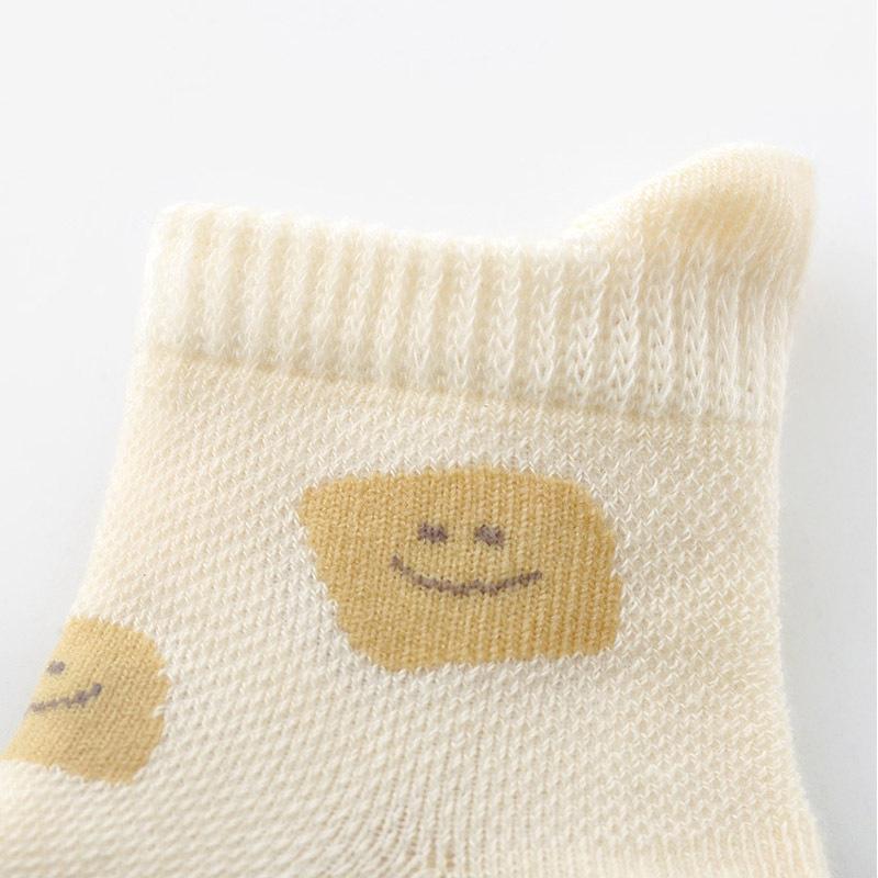 1 пара детских нескользящих носков с милым мультяшным рисунком для мальчиков и девочек, удобные дышащие носки для малышей