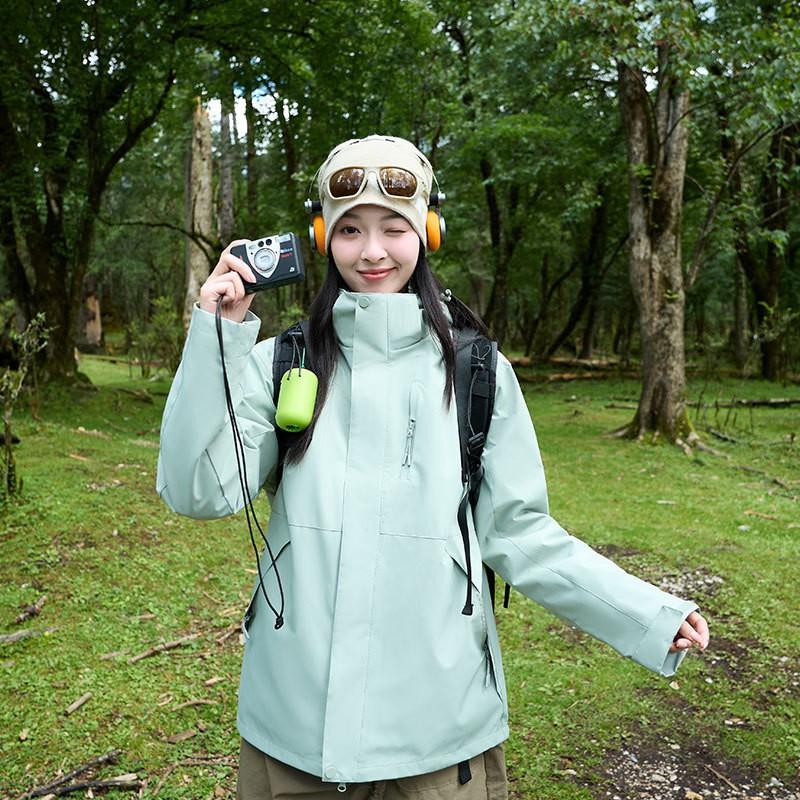 Mens Womens 3-in-1 Waterproof Windproof Hiking Jacket With Fleece Liner Outdoor Trekking Camping Fall Winter