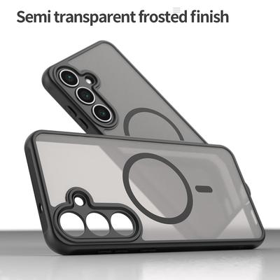Чехол для Samsung Galaxy S25 FE Полупрозрачный Матовый Матовый PC+TPU Защита от отпечатков пальцев Полупрозрачная Крышка для Galaxy S25 fe