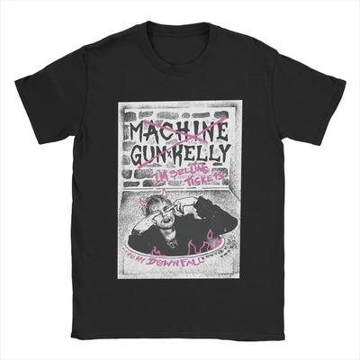 008 MGK Ticket Tour Concert Devil Machine Gun Kelly Футболки для мужчин Повседневная хлопковая футболка с коротким рукавом Футболка 4XL 5XL Топы