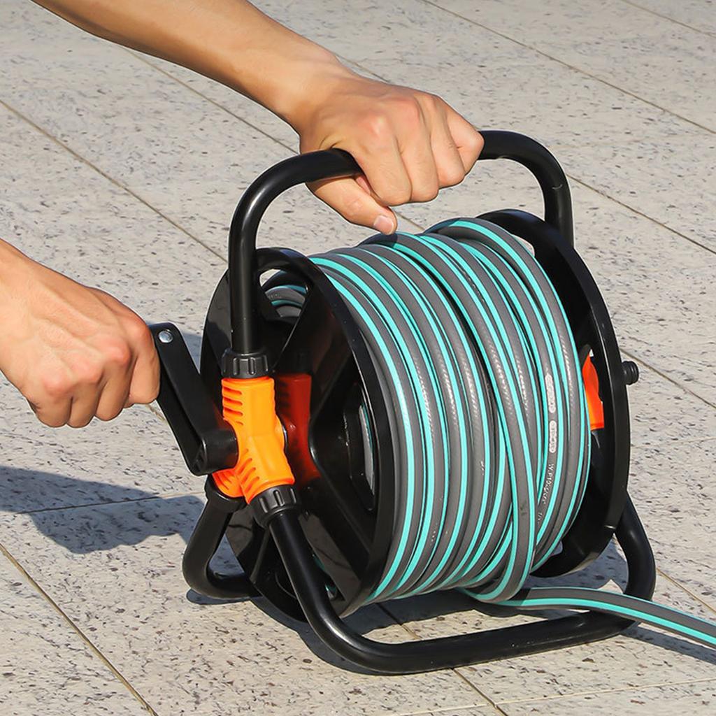 DIY Катушка для шланга Многоцелевая стойка для хранения водяного шланга износостойкая портативная катушка для хранения шланга для домашнего гаража
