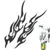 Motorcycle Decal - Flames Design Car Decal Sticker - 2 Pack Waterproof Emblem for