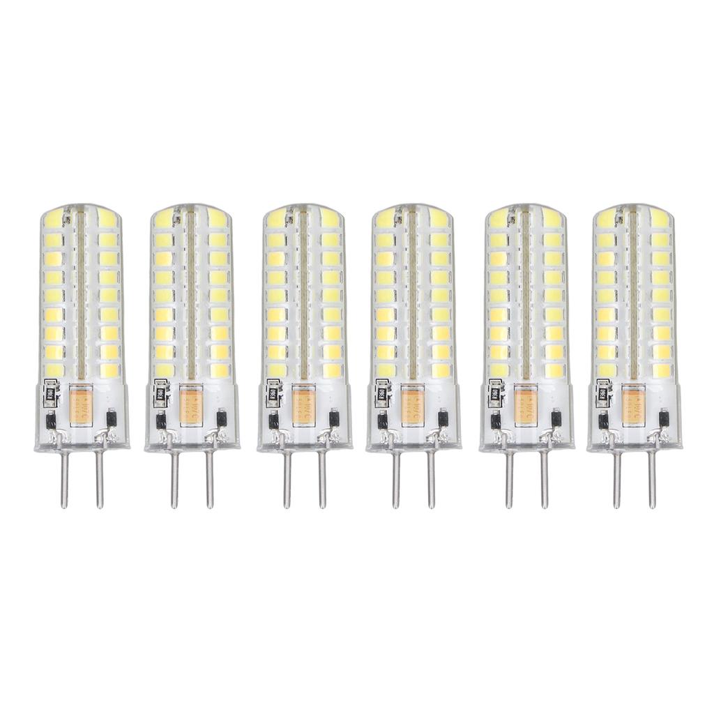 6Pcs GY6.35 LED Bulb 7W AC DC12V 700lm 72 LEDs 360 Degree LED Corn Light Bulb for Pendant Lamps