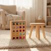 20 Pieces Wooden Blocks with Jewel Inlays Open-Ended Toy Long-Lasting