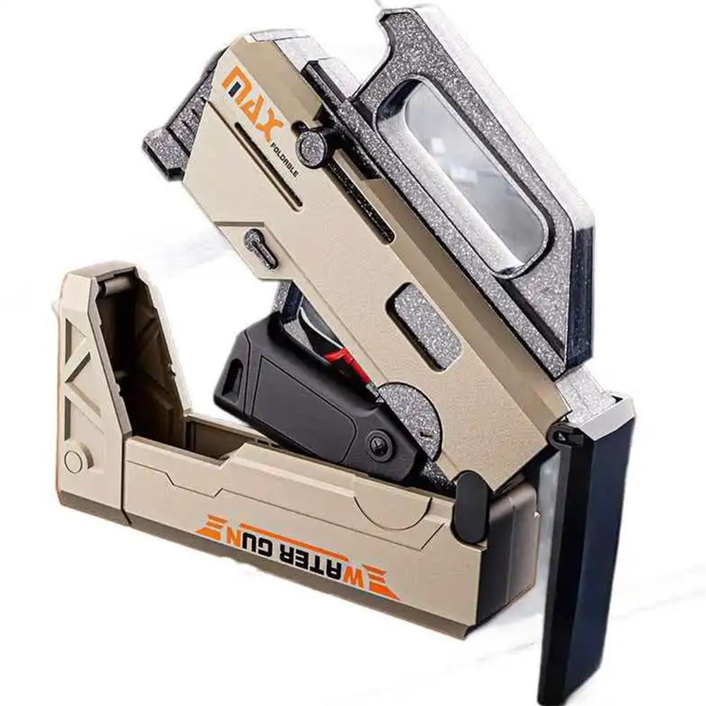 FMG9 Folding Submachine Water Gun With Manual Continuous Firing Ultra Long Range Large Capacity Water Play Toys Water Gun