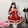 Christmas dress sexy bunny christmas costume red themed suit female hottie