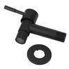 Bathroom Stainless Steel Black Quick Single Cold Faucet Mop Pool Water Tap Male Thread G1/2inBlack