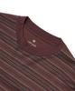 Snow Peak Hybrid Wool Mesh Stripe Cut and Long and Size L L/S T-Shirt SW-25AU014, Sew, Sleeve, T-Shirt, Men's Women's, Brown,