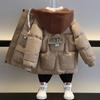 Winter Boys' Down Jacket Kids Parka Outerwear Boys Clothing Casual Clothes Children Warm Thicken Plus Velvet Jacket Teen Hooded Coat