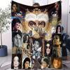 MJ Король Поп-музыки Майкл Джексон Супер Мягкое Высокое Одеяло Диван Офис Путешествие Дневной Сон Комфорт Отдых Лагерь Дорожное Одеяло Подарок на День Рождения