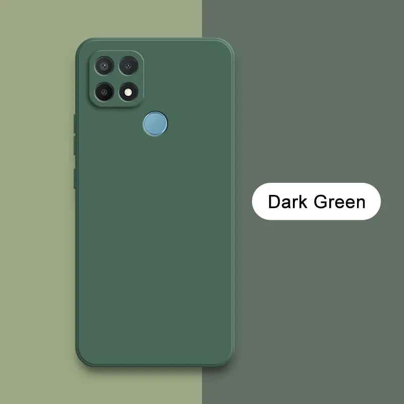 Квадратный жидкий силиконовый чехол для OPPO A15 A15s A35, защитный чехол для камеры на 360 градусов, противоударный мягкий чехол для телефона OPPOA15s OPPOA35, модная сумка