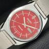 REFURBISHED VINTAGE SEIKO 5 AUTOMATIC 6309A JAPAN MENS RED DIAL WATCH A434688-2 R121-a434688