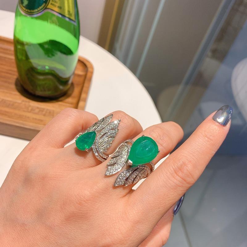 Sace Gems Классический ретро-стиль медного сплава 13*18 мм циркониевое кольцо женские ювелирные изделия свадебное обещание вечерние подарок