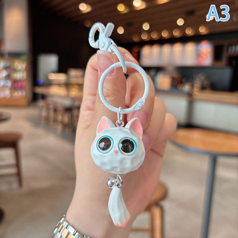 2024New Creativity Cat Keyrings Kawaii Adorable Bag Pendant For Accessories Backpack Phone Wallet Halloween Christmas Gift