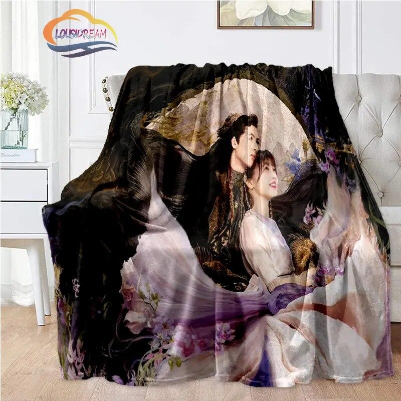 Hot Tv Love Between Fairy and Devil Blanket Cang Lan Jue Dong Fang Qing Flannel Bedroom Bedding Sofa Soft Bedspread