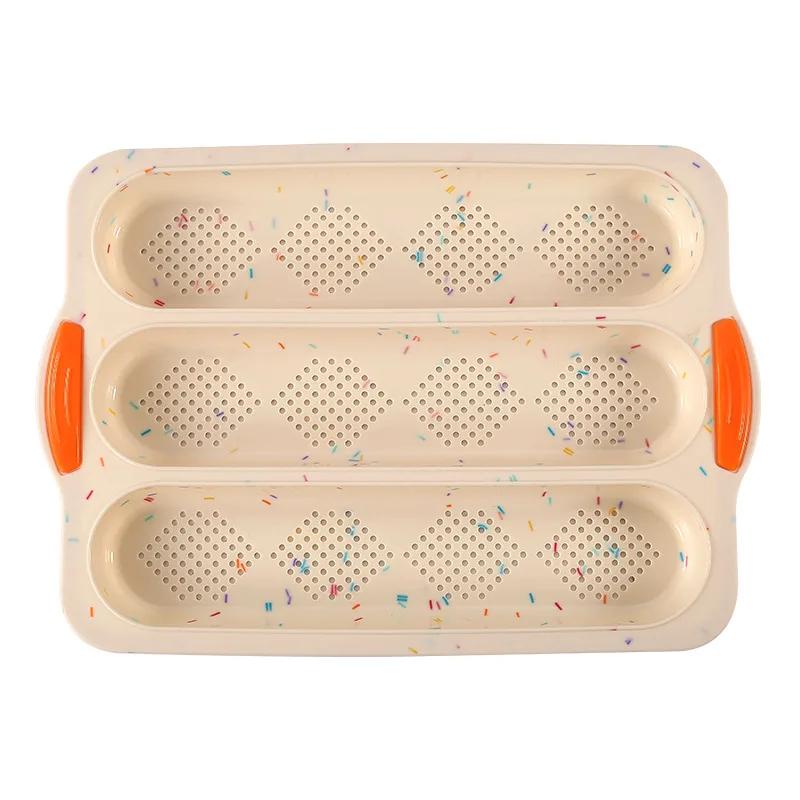 Baguette Pan Baguette Baking Tools French Bread Baking Mold Muffin Bakeware Non Stick Silicone Bread Molds for Dishwasher Safe