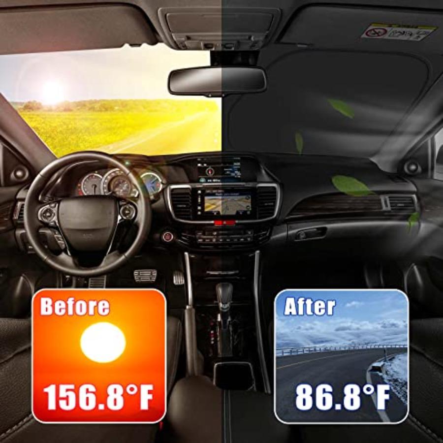 Car Windshield Sun Shade - Custom for [4 Layers Nano Coating] SUV, Base, Sport, Hybrid, A-Spec, with Storage Pouch Durable Mate