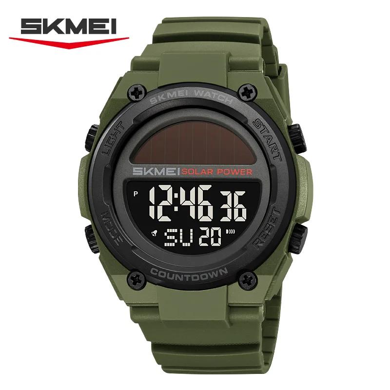 Skmei 2712 Chronograph Military Retro Men's Clock Montre Homme New Fashion Sports Digital Electronic Watch Solar Waterproof