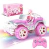 Carox 1/16 Scale Radio-Controlled Car for Girls, Cute Doll, Rechargeable Battery, Approximately 80 Minutes of Operation Time, Self-Driving Function, H