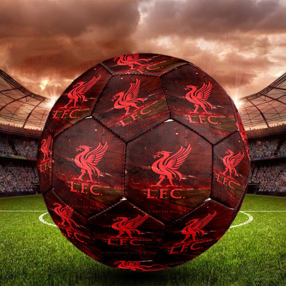 Футбольный мяч Liverpool F.C. Размер 5, Стандартный мяч для матчей, спортивных игр и тренировок команды, Идеальный подарок для фанатов футбола