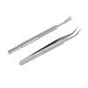 2PCS Mini Size Tick Remover Dual Prong Shape Pet Lice Tool Mite Removal Clip  Dog & Cat Grooming