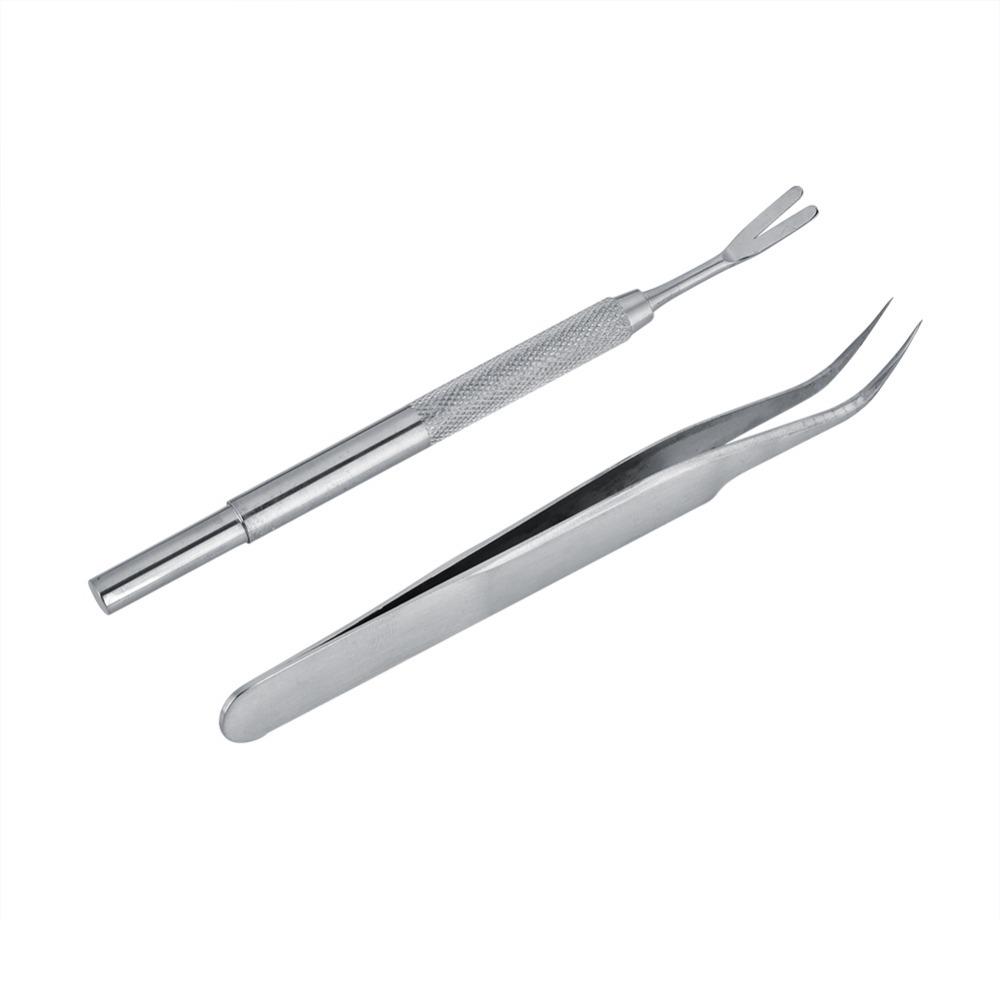 2PCS Mini Size Tick Remover Dual Prong Shape Pet Lice Tool Mite Removal Clip Dog & Cat Grooming