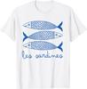 Sardine Tinned Fish Graphic Funny T-Shirt Graphic T Shirts Customizable Harajuku Kawayi Custom T-Shirt Camiseta Hombre