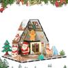 Magnetic Holiday Cookie House Toy with Magnetic Tiles Christmas Building Blocks  Kids