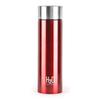 Stainless Steel Water Bottle 1000ml, Red | ISI Certified | Single Wall |Leakproof, Rust-Proof | Food Grade, Easy To Carry | Ideal for Fridge