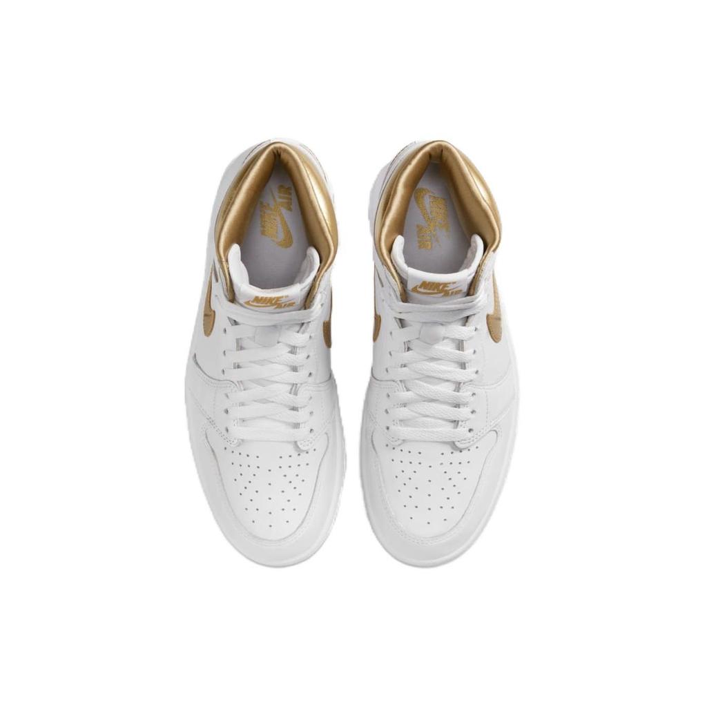 Air Jordan 1 Retro High OG металлические золотые женские кроссовки White Gum-Light-Brown FD2596-107