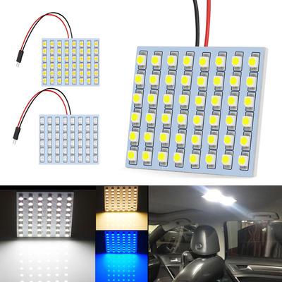 48 SMD синяя, белая, янтарная панель, светодиодная автомобильная лампа T10 BA9S с фестоновым куполом, внутренняя лампа w5w c5w t4w, лампы для автомобиля, источник света для парковки