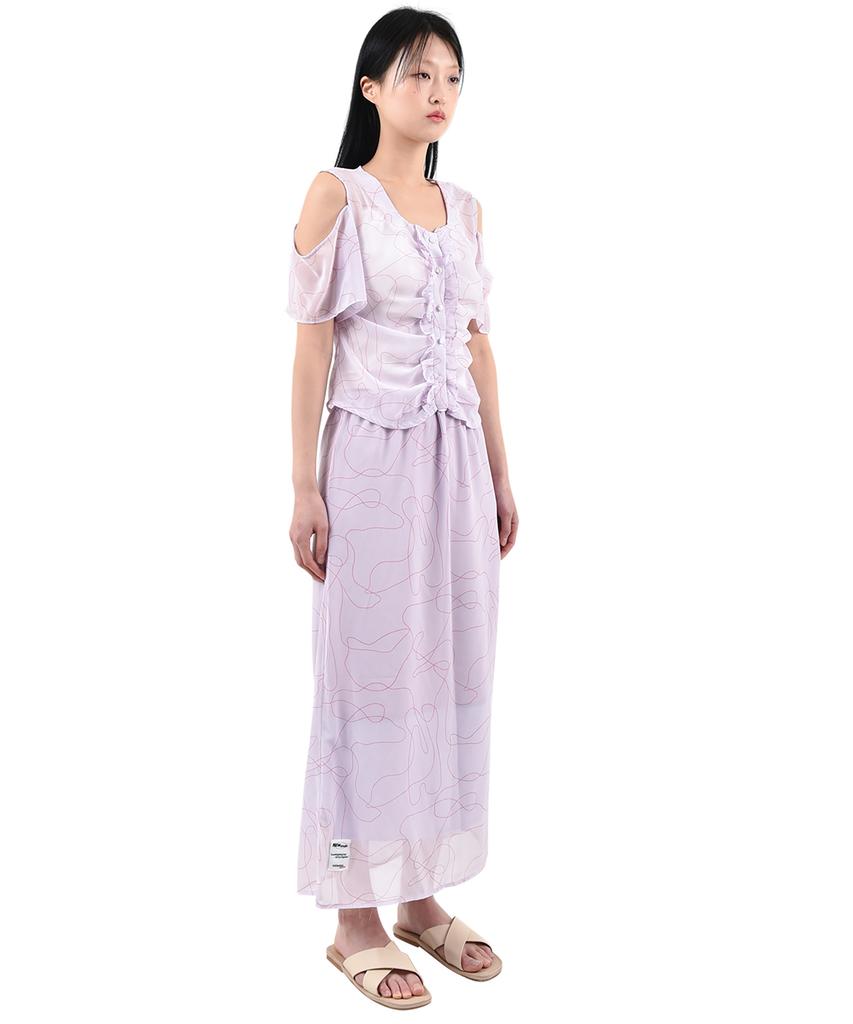 Catharsis Chiffon Long Skirt Lv_Free
