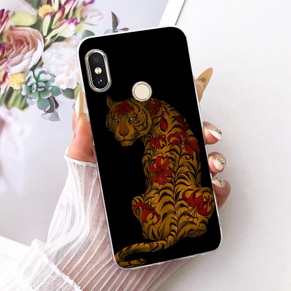 For Xiaomi Redmi Note 6 Pro Case Luxury Butterfly Tree Painted Cover Soft Silicone Case For Xiaomi Mi A2 Lite Redmi 6 Pro Fundas
