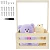 New Wood Baby Shower Storage Basket Baby Toys Storage Crate with Handle Decorative Baby Clothes Crate Box for Clothes Shoes Toys