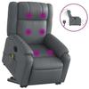VidaXL Fauteuil inclinable de massage électrique gris similicuir 3205174