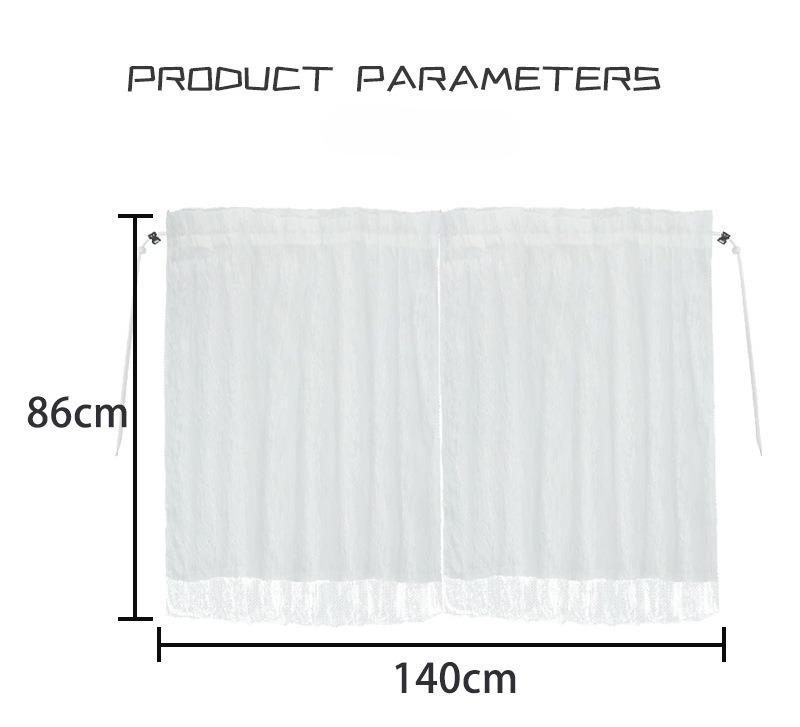 Кружевные двухслойные автомобильные шторки для конфиденциальности, универсальная шторка-разделитель между задним сиденьем, автомобильные шторки-блэкаут, солнцезащитные шторки