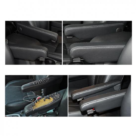 2x Microfibre Leather Front Seat Armrest Cover For Land Rover Freelander 2 07-15