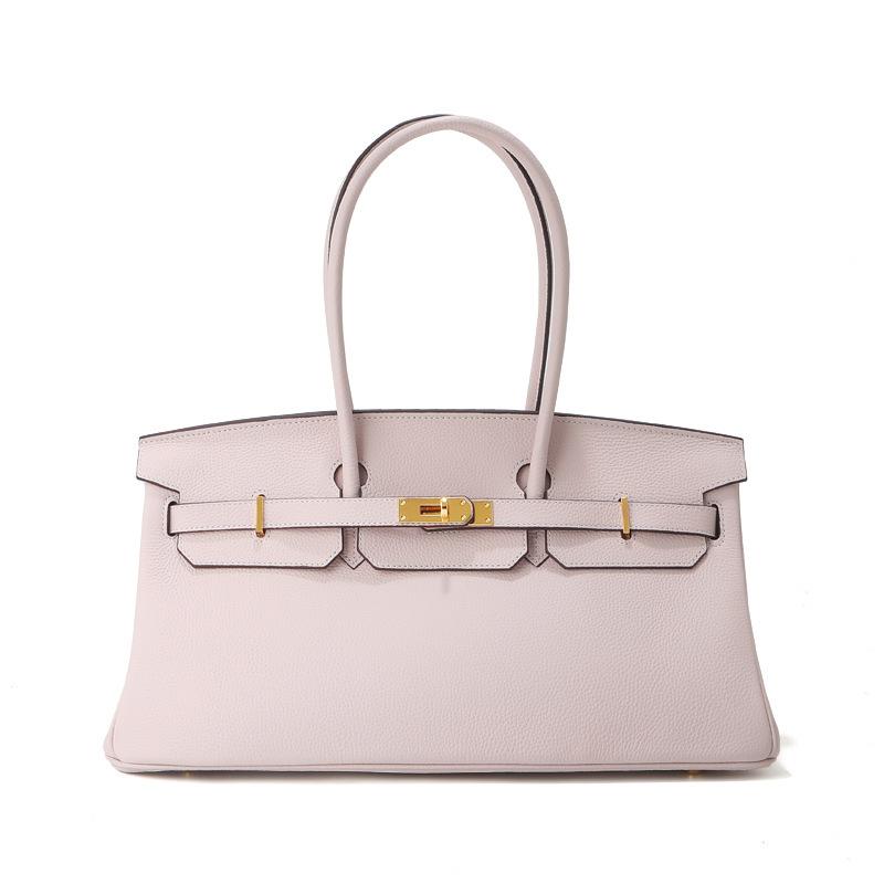 Horizontal 40cm Top Layer Cowhide Leather Women's Bag Large Capacity Handbag High-end Commuting Versatile Crossbody