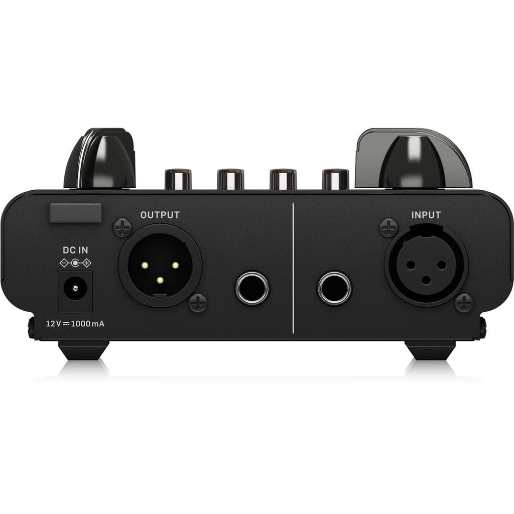 Ламповый микрофонный предусилитель Behringer, оснащенный ламповым PAD-переключателем 12AX7, ограничителем MIC300/48 В фантомным/фазовым переключателем/20 дБ